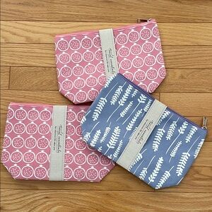 NWT Make up or travel bags. 3 pack bundle